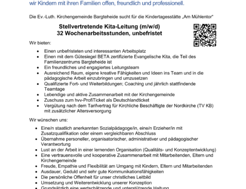 Stellenausschreibung